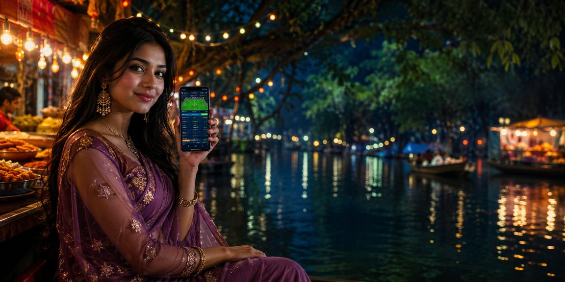 সিলেটে রাতের বাজারে মোবাইলে ফুটবল বেটিং উপভোগ করছেন একজন ব্যবহারকারী
